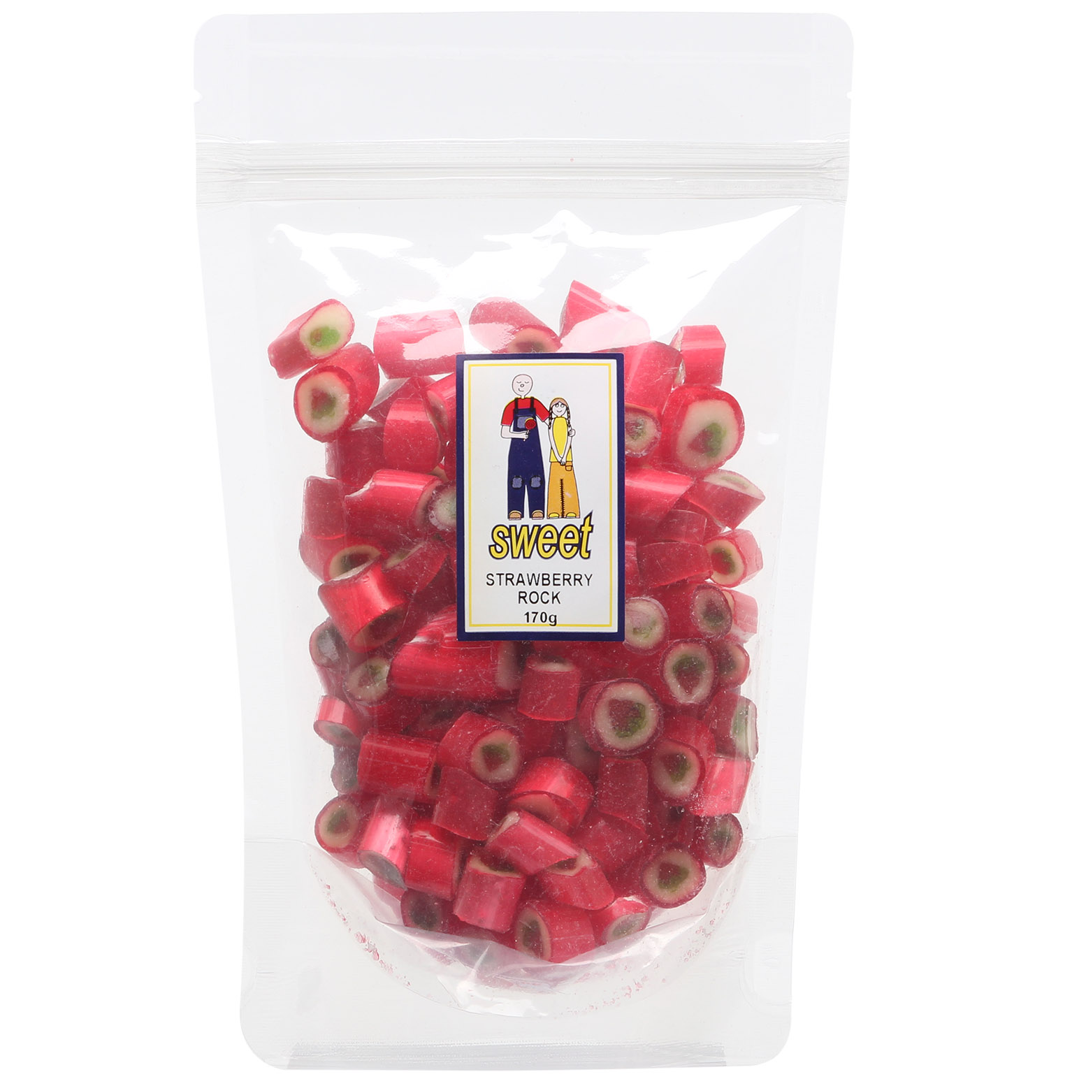 Sweet Strawberry Rock Bag 170g