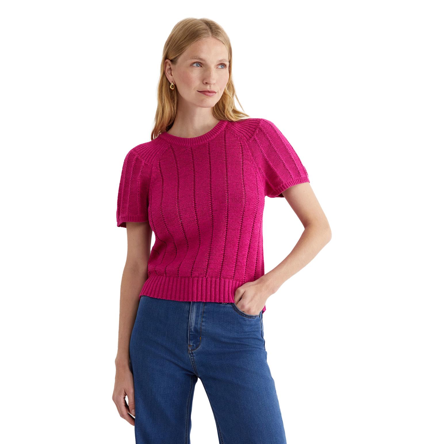 Sportscraft Josie Tape Yarn Flutter Top