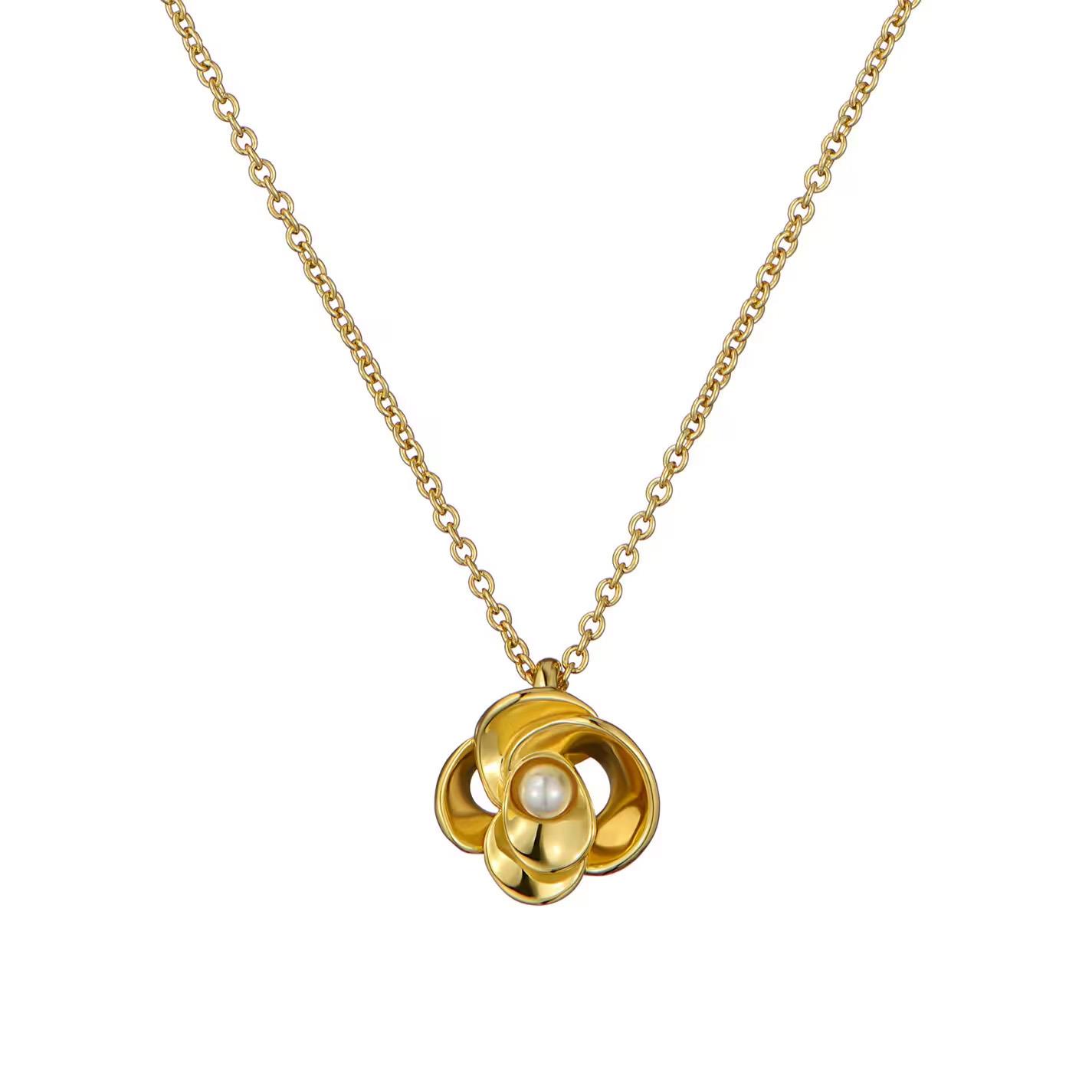 Ted Baker Flora Pearl Flower Pendant Necklace