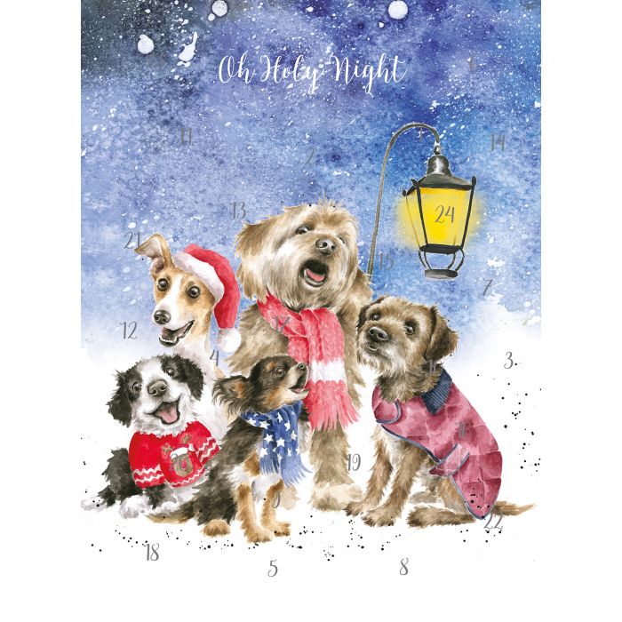 Wrendale Advent Calendar Dogs Caroling