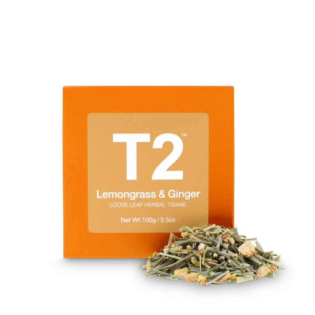 T2 Lemongrass & Ginger Loose Leaf Cube 100g