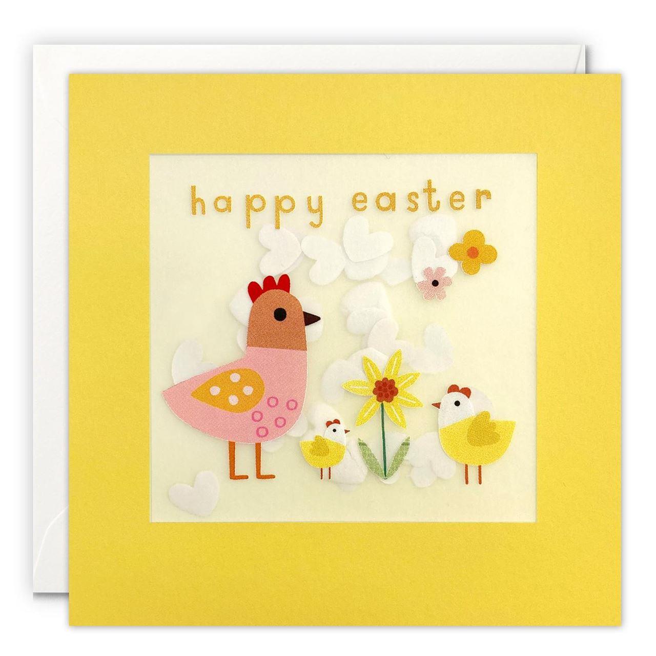 James Ellis Stevens Happy Easter Chickens Shakies Card