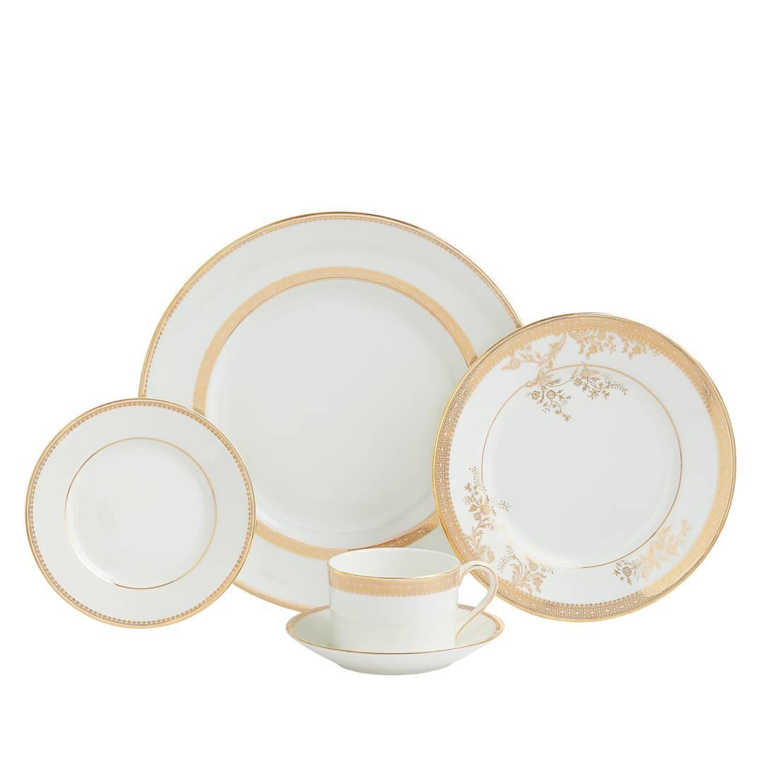 Vera Wang Wedgwood Vera Wang Lace Gold 10 Piece Set