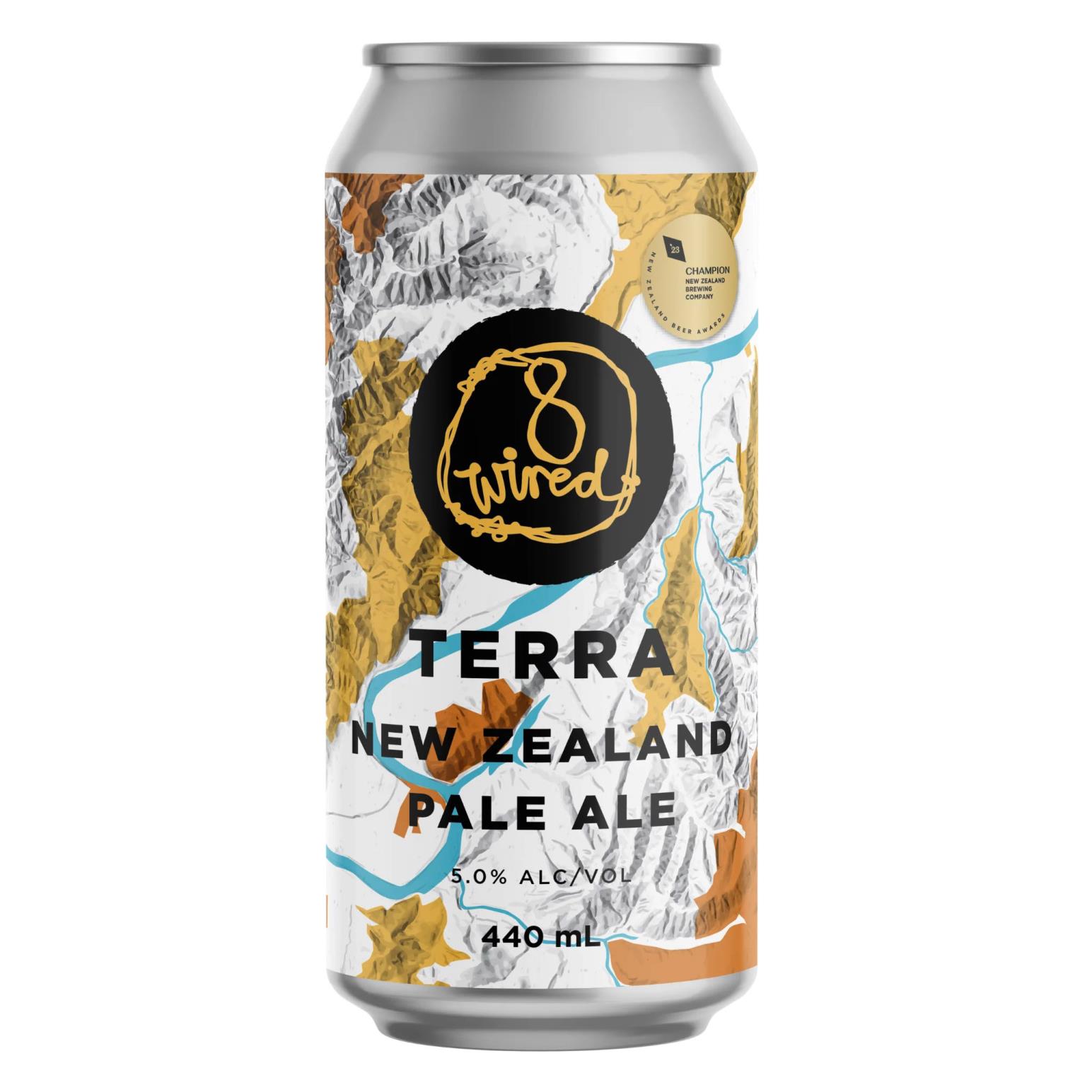 8 Wired Terra NZ Pale Ale  5% 440ml