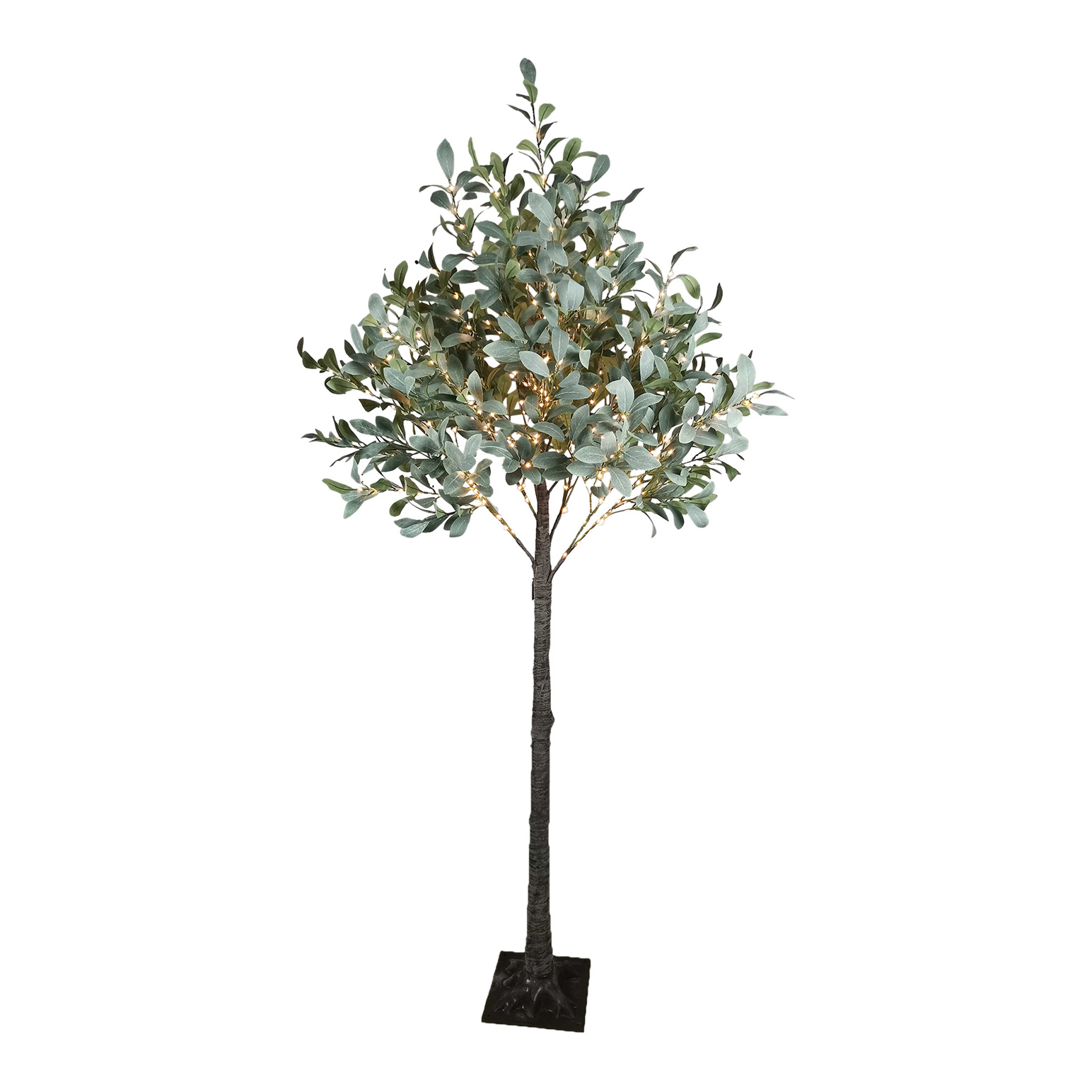 French Country Olive Tree Light Up Dark Leaf Large