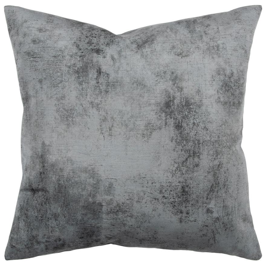 Baya Theo Cushion With Feather Inner 60x60cm - Smoke