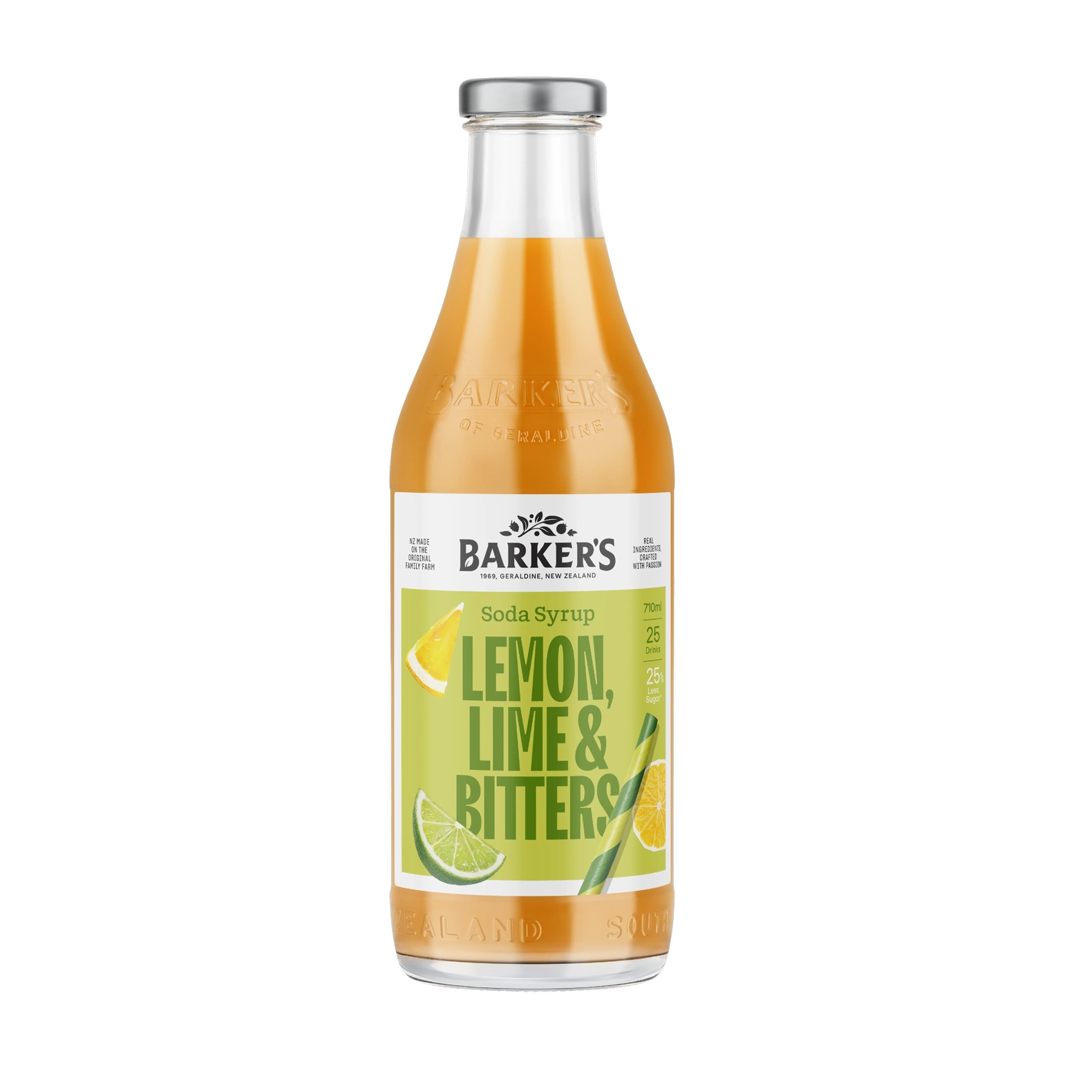 Barker's Lemon Lime & Bitters Syrup 710ml