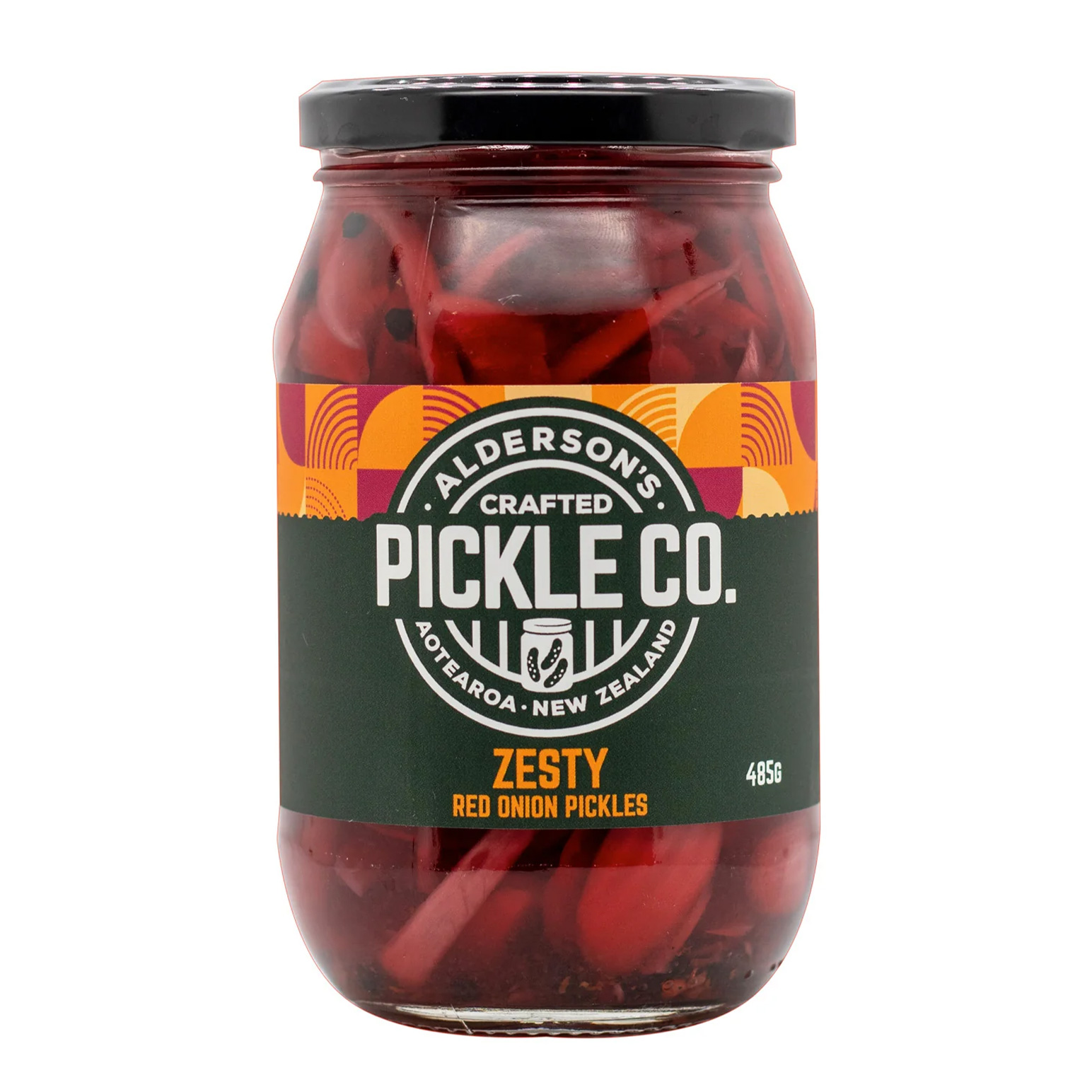 Alderson's Pickled Red Onions Zesty 485g