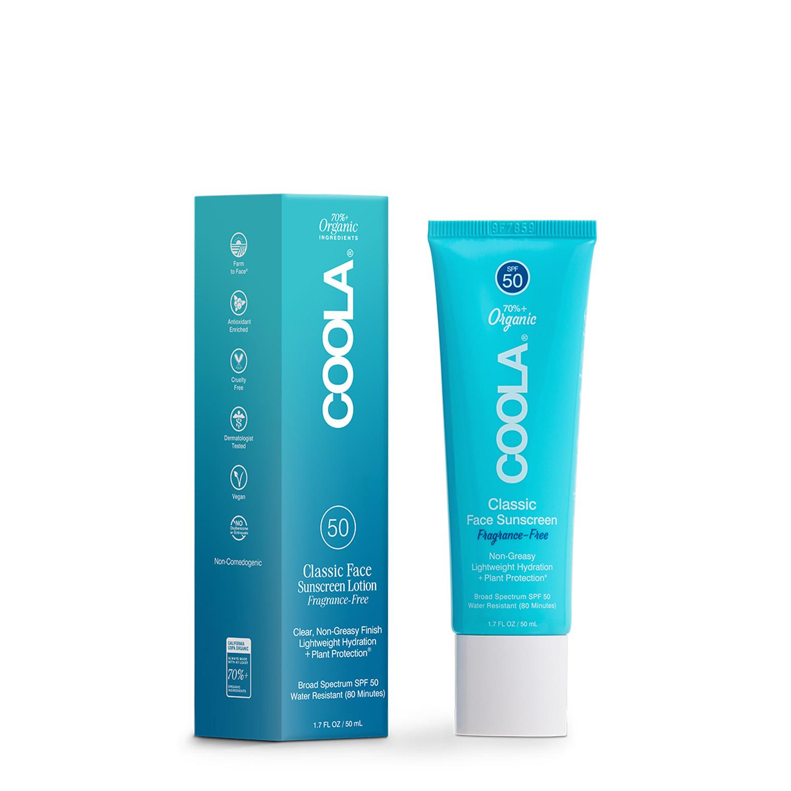 COOLA Classic Face Sunscreen SPF 50 Fragrance-Free