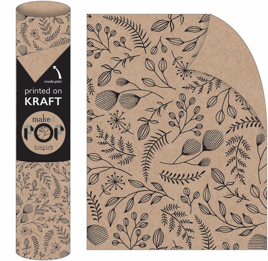 Image Gallery Pop Rollwrap Botanical Kraft