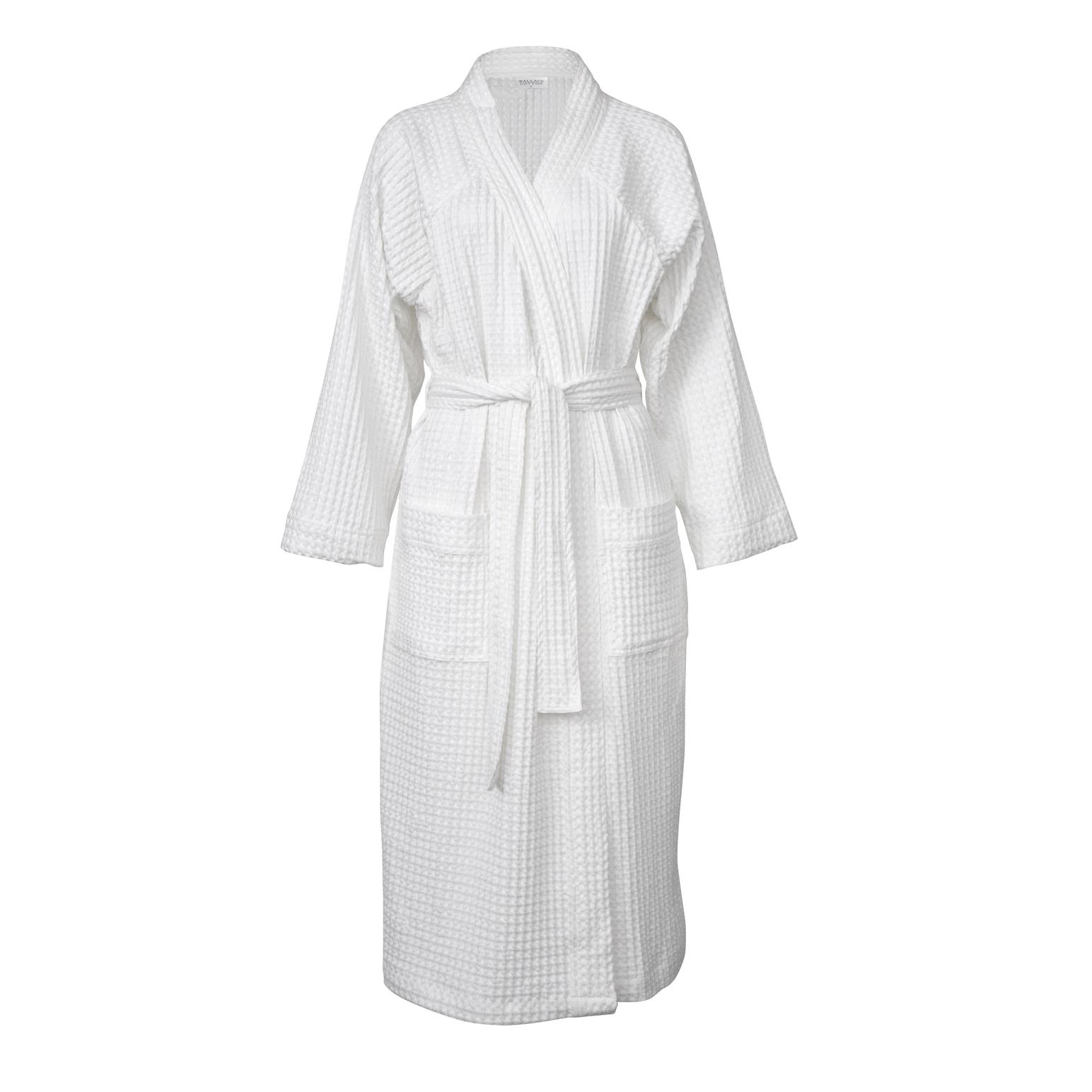 Wallace Cotton Clooney White Waffle Robe