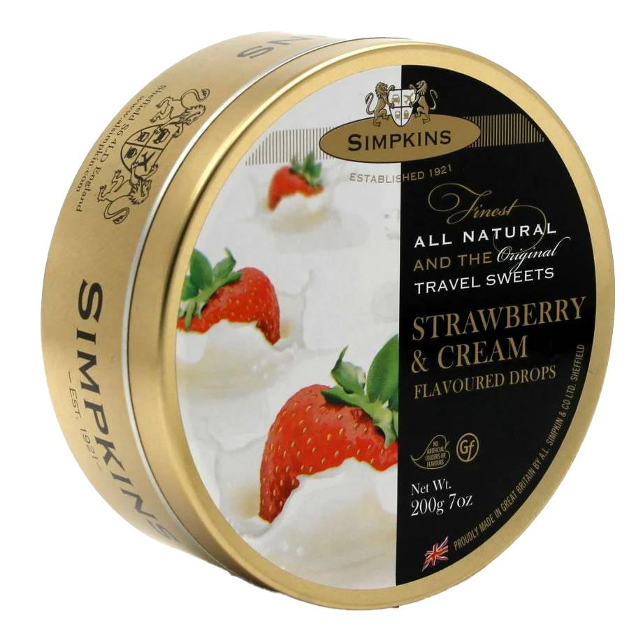 Simpkins Strawberries & Cream Drops 200g