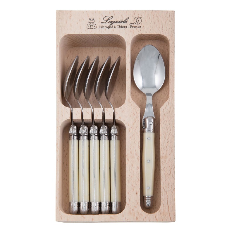 Verdier Teaspoon Set of 6 - Ivory