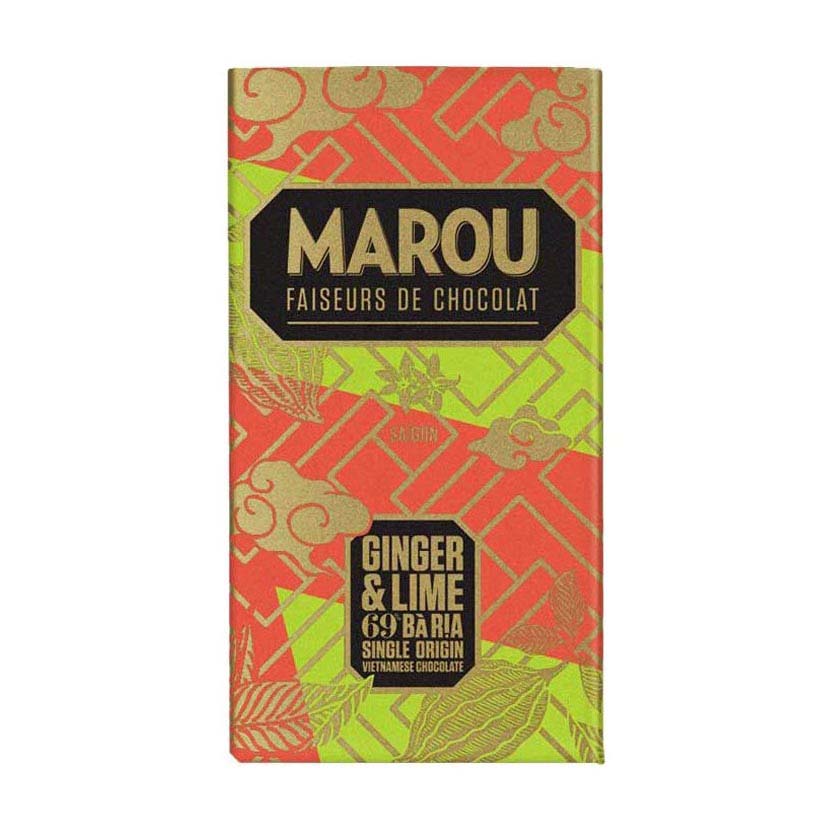 Marou Ginger & Lime 69% Ba Ria Bar 80g