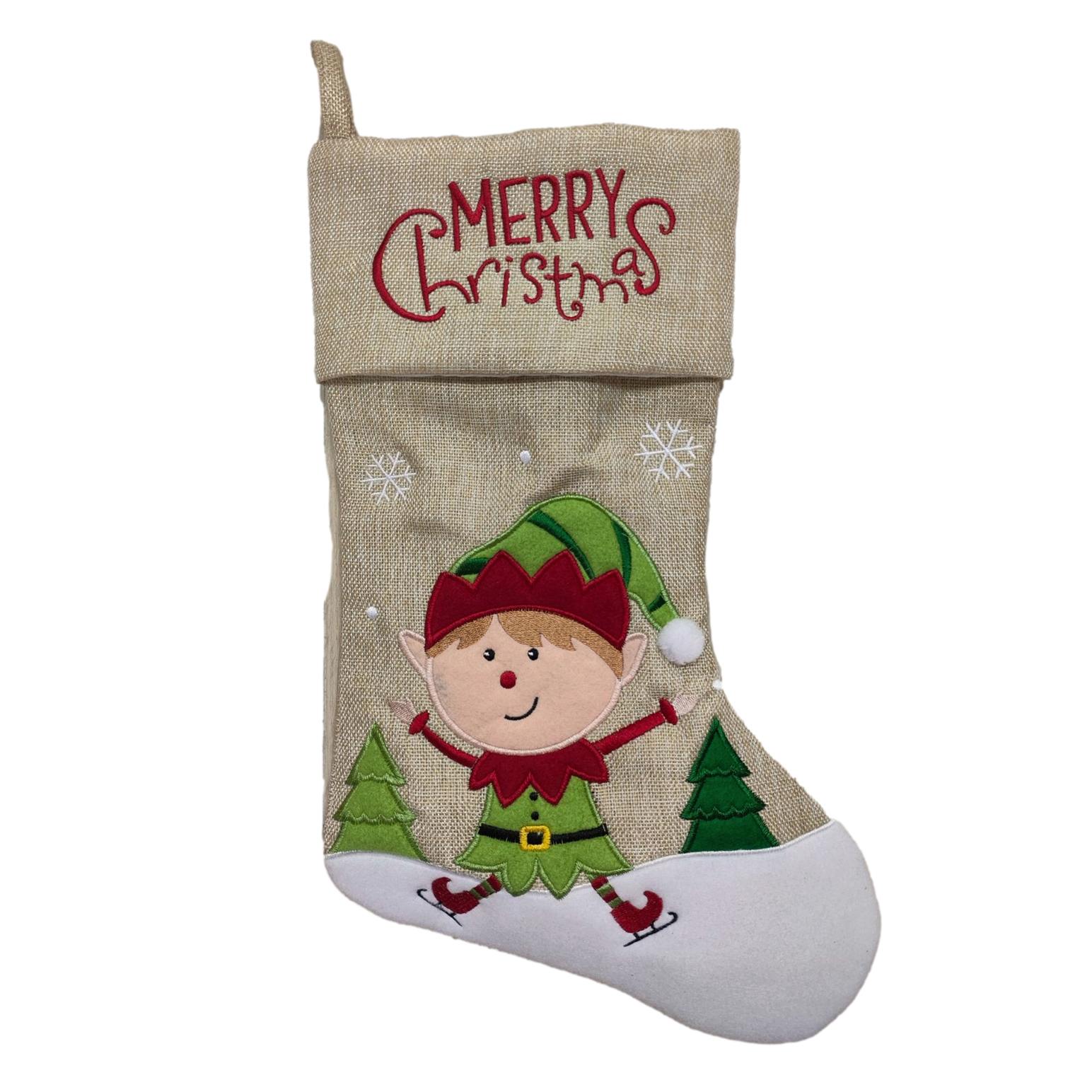 Stocking Elf Design 18 Inch