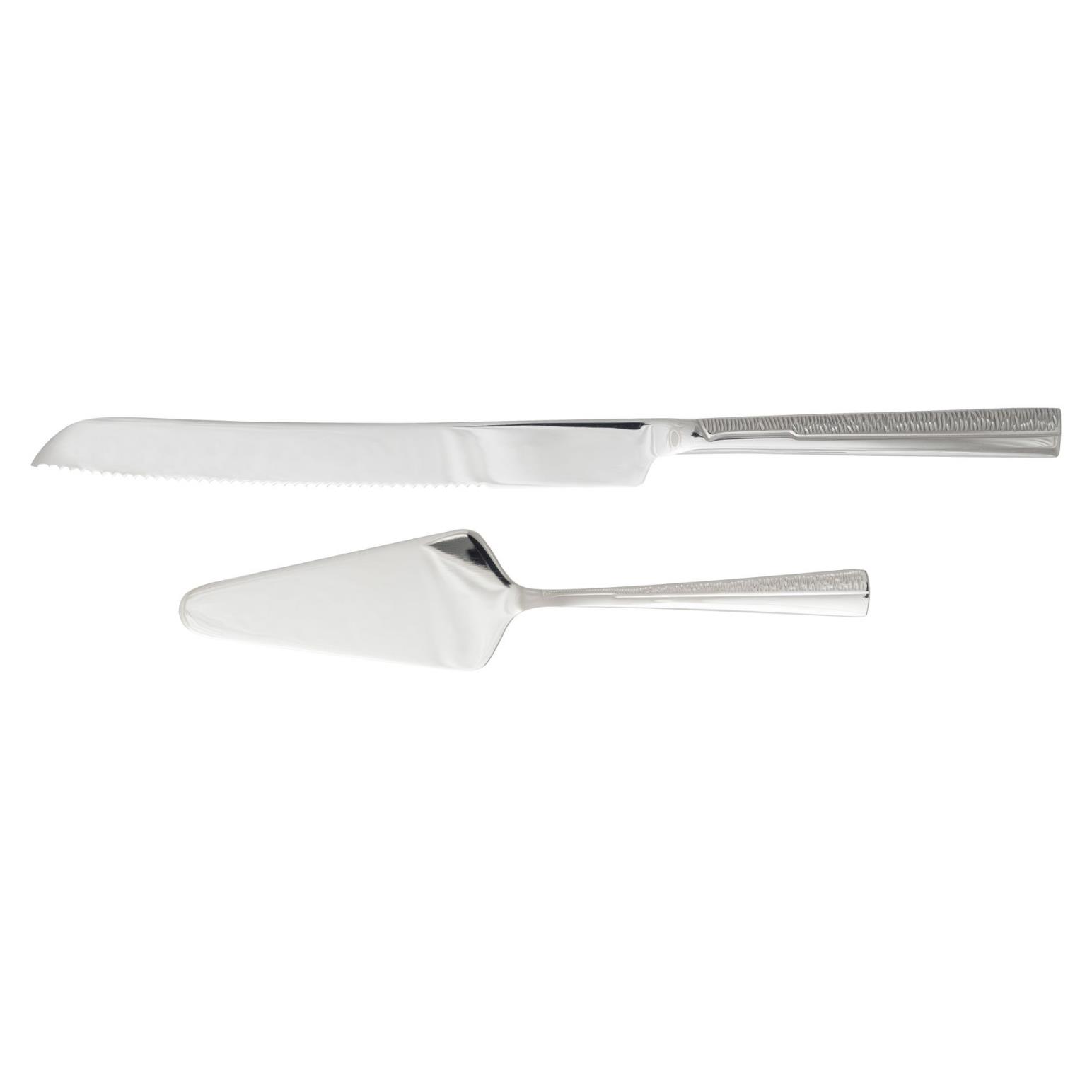 Splayd Stainless Steel Cake Knife & Server Set