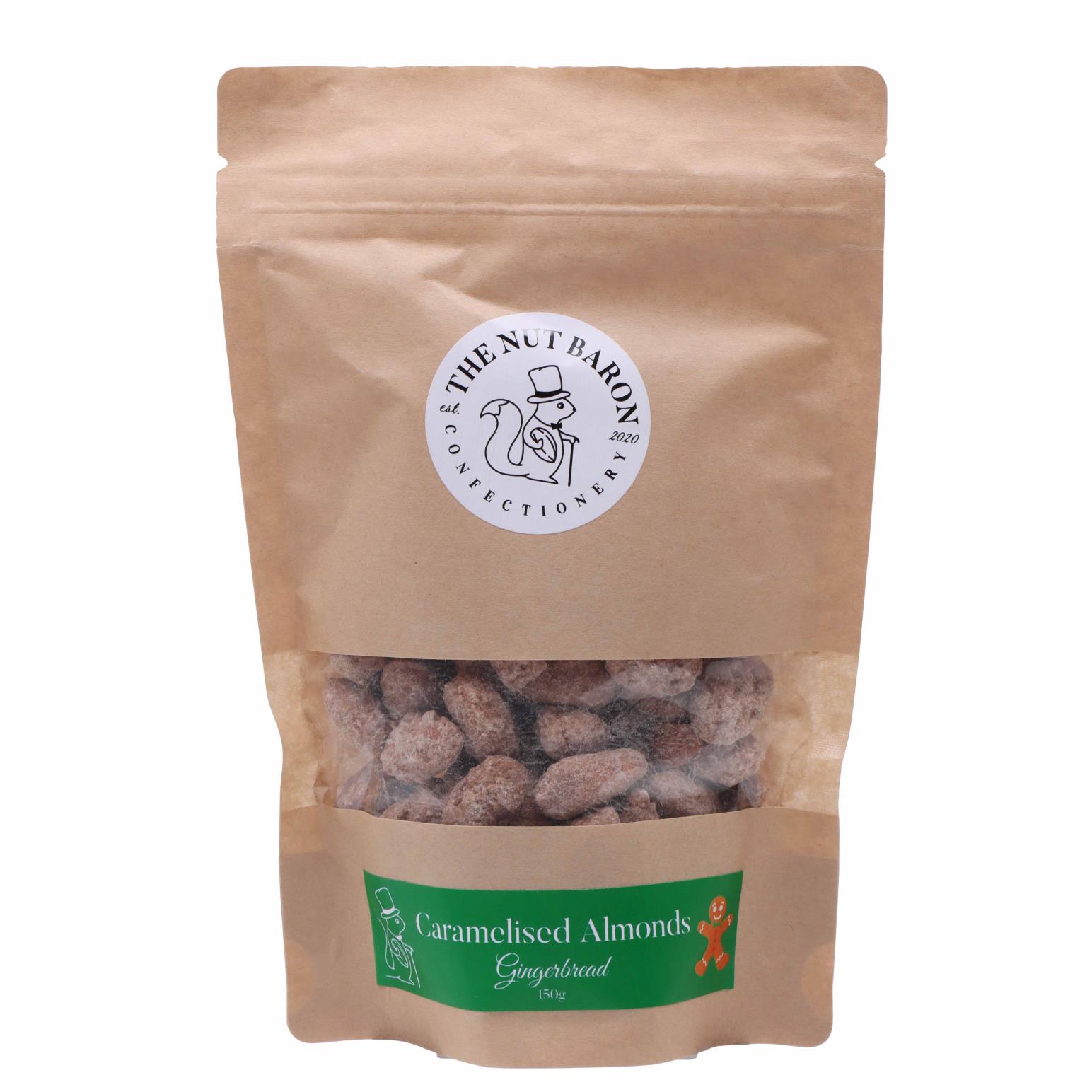 The Nut Baron Caramelised Almonds with Gingerbread Spices 150g