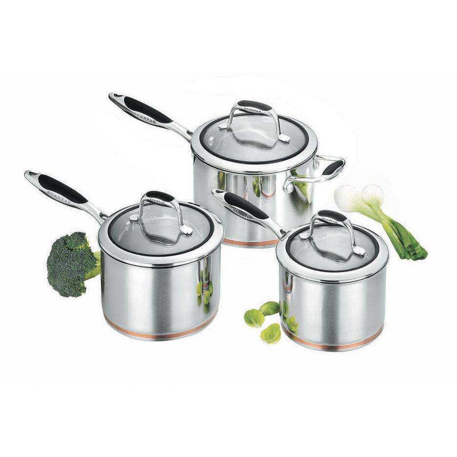 Scanpan Coppernox Saucepan Set 3 Piece