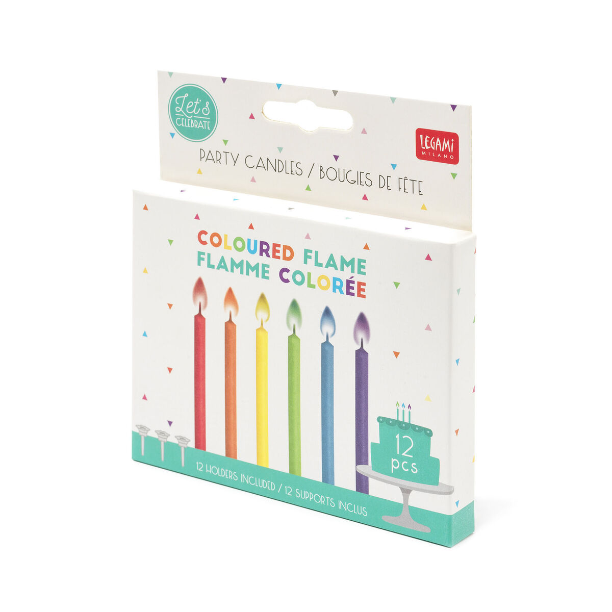 Legami Party Candles with Coloured Flames