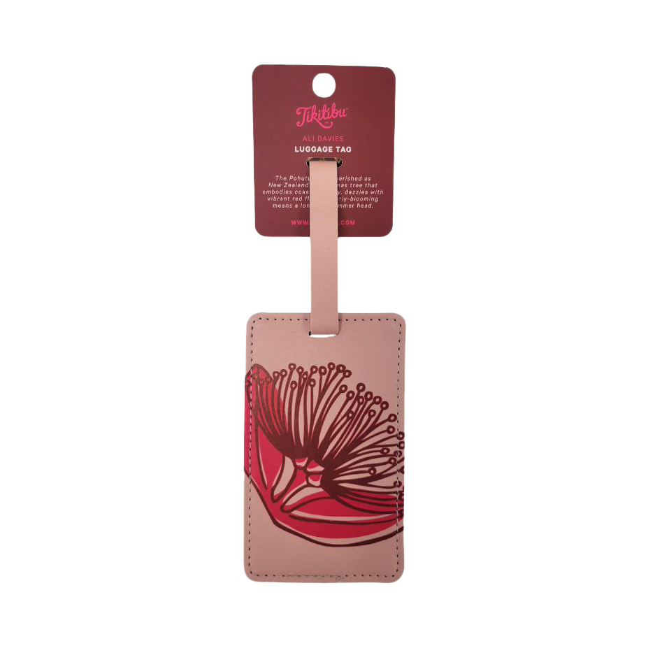 Ali Davies Luggage Tag - Pink