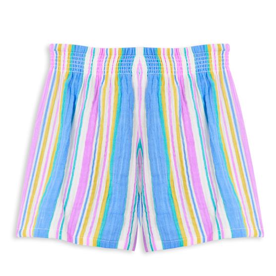 Milky Crinkle Stripe Short