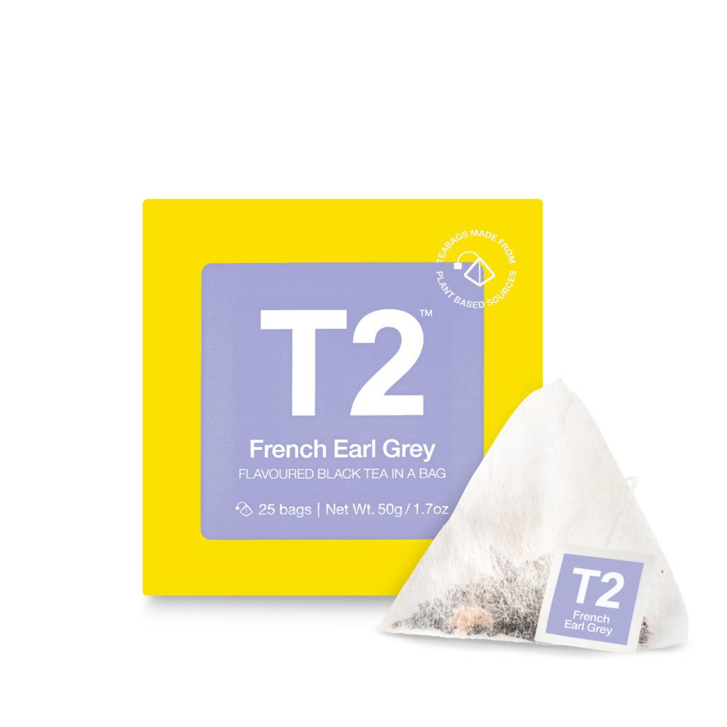 T2 French Earl Grey Tea Bag Cube 25 Pack