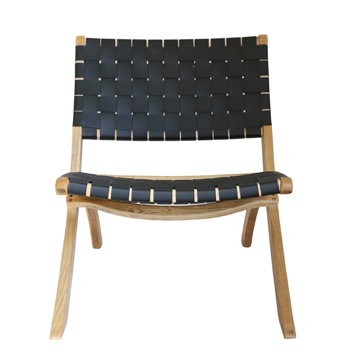 CC Interiors Calypso Natural Chair With Black Leather