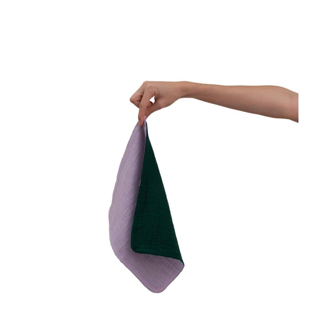 IAMMI Facecloths - Lilac Purple & Forest Green