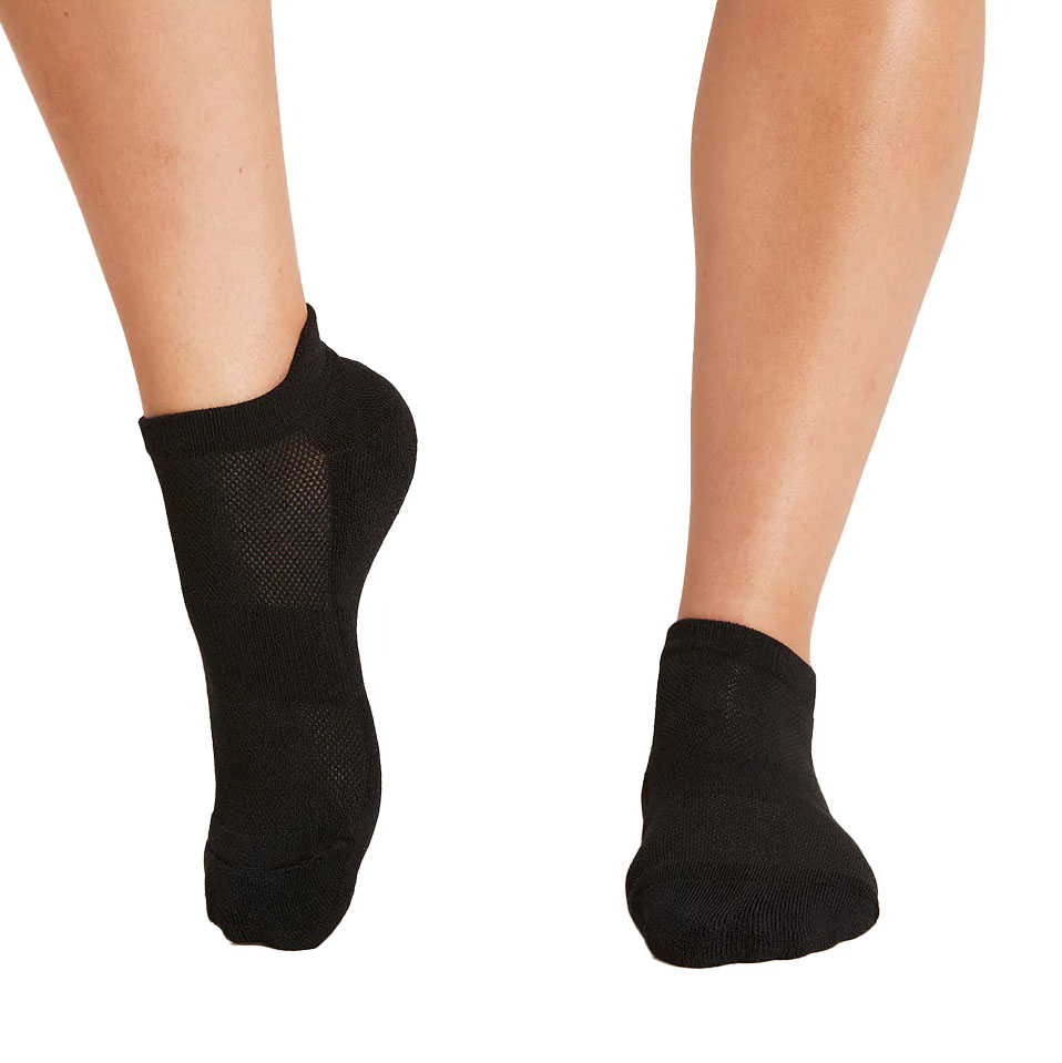 Boody Womens Sport Ankle Socks Black