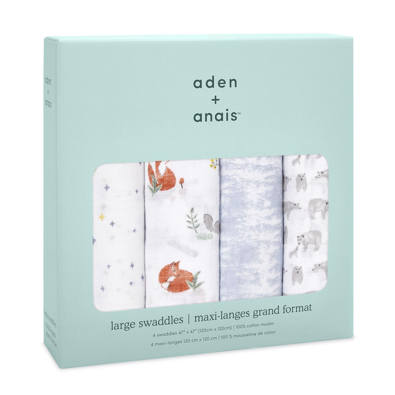 Aden + Anais Naturally 4-Pack Classic Swaddles