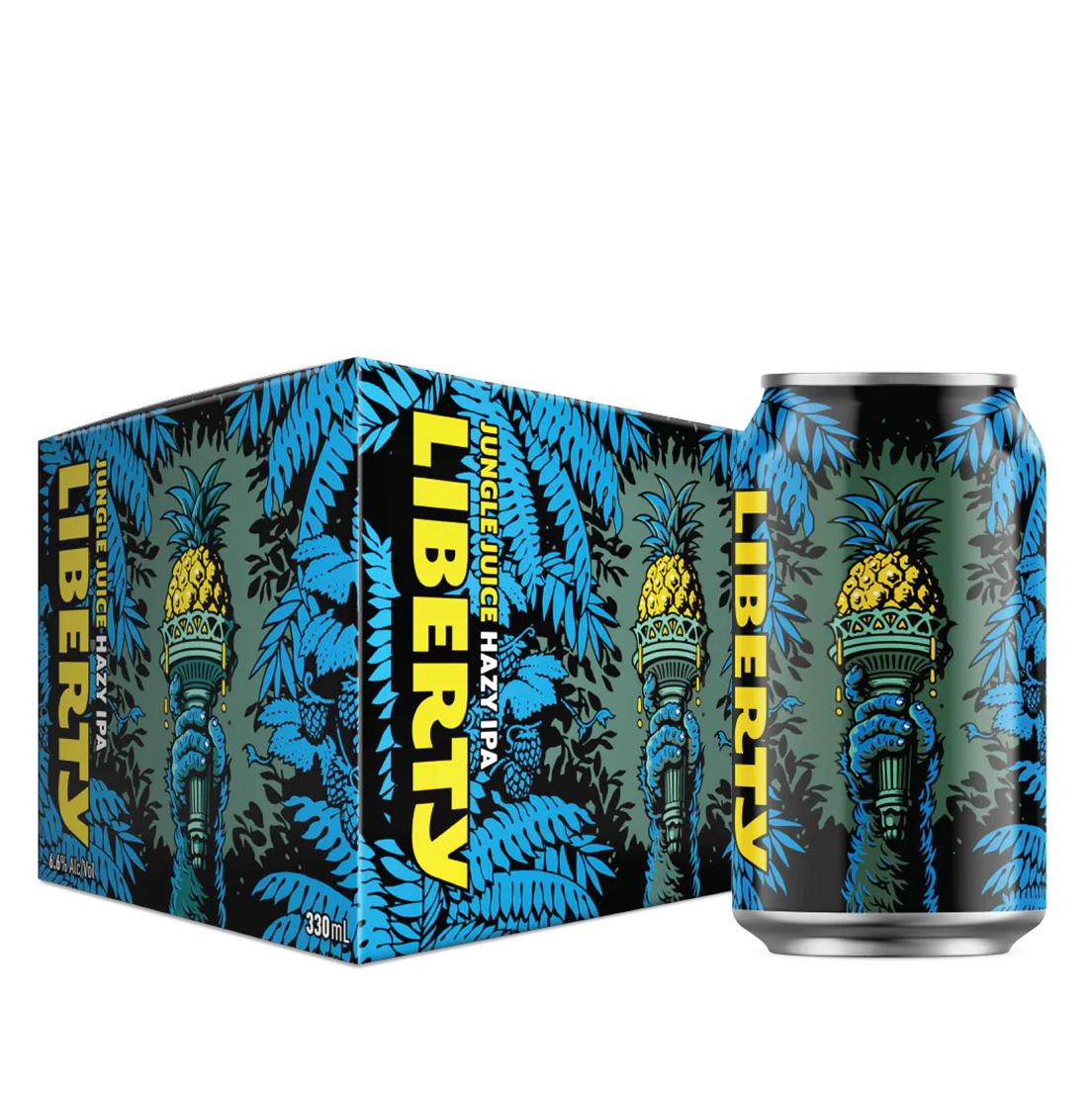 Liberty Brewing Jungle Juice Hazy IPA 6.6% 6x330ml