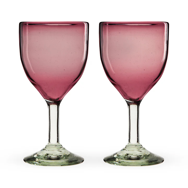 Rosado Stemmed Wine Glass Set By Twine Living