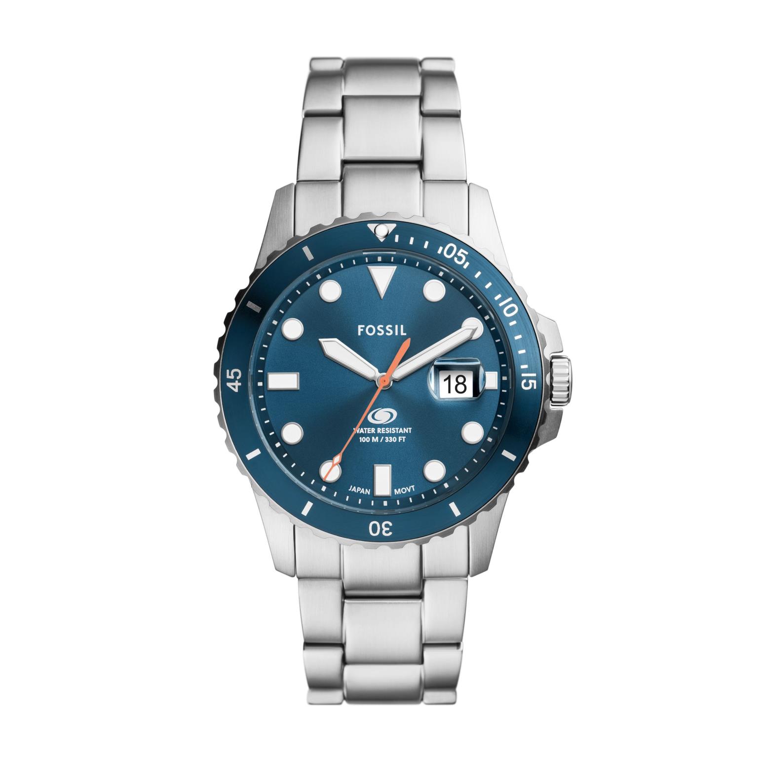 Fossil Blue Dive Silver Watch FS6050