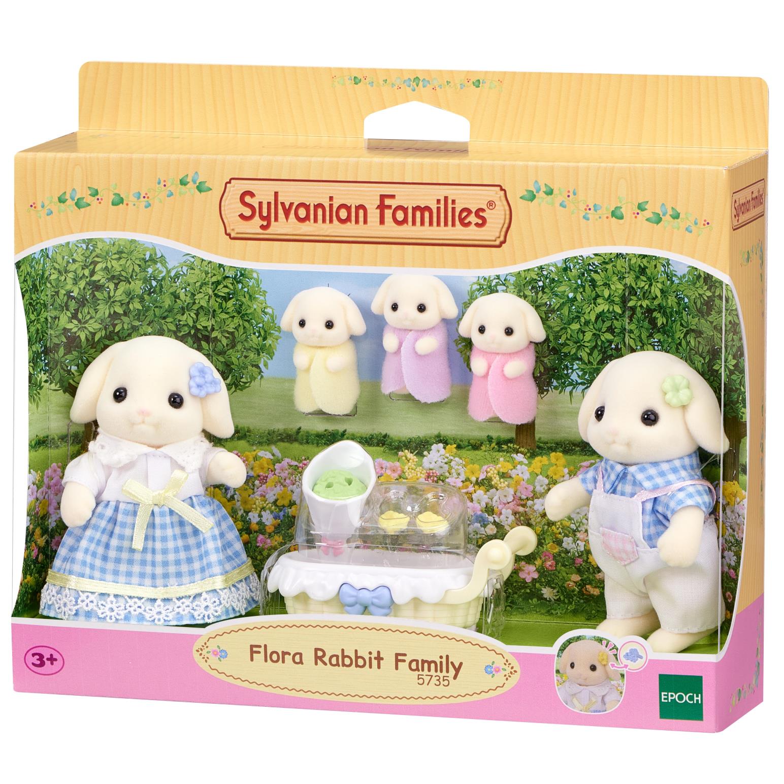 Sylvanian Families Flora Rabbit Family