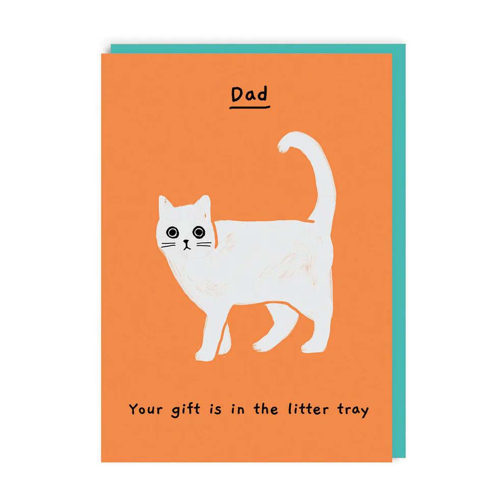 Ohh Deer Your Gift Is In The Litter Tray Father's Day Card