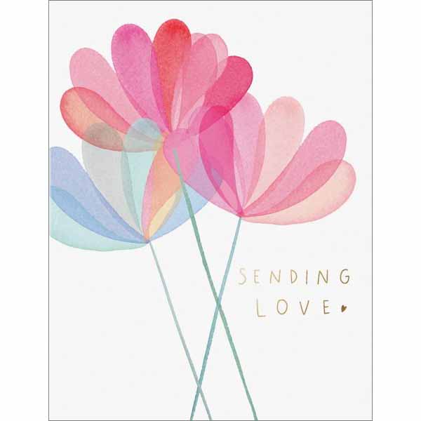 Sending Love Foil Card