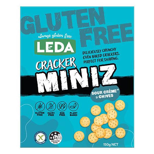 Leda Cracker Miniz Gluten Free Sour Cream & Chive 150g