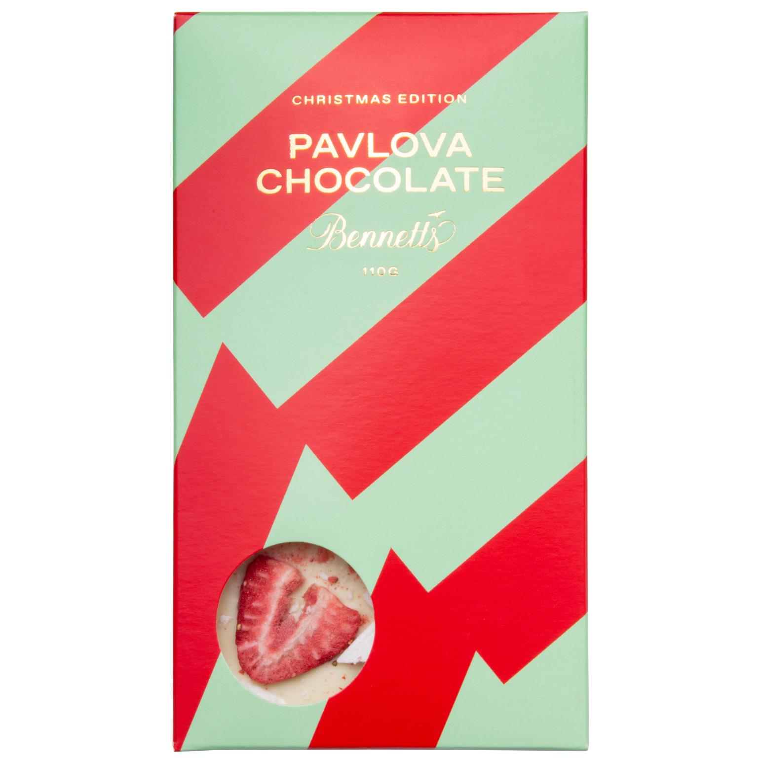 Bennetts of Mangawhai Christmas Collection Pavlova Chocolate Bar 110g