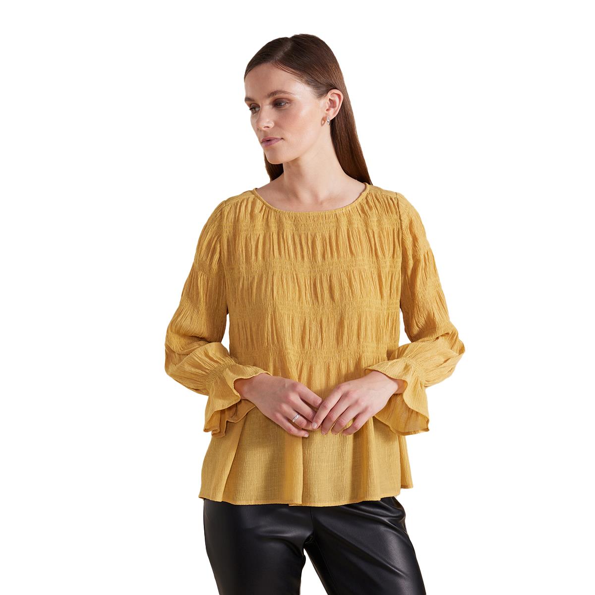 Marco Polo L/S Pleated Top