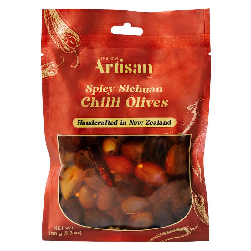 Kiwi Artisan Spicy Sichuan Chilli Olives 150g