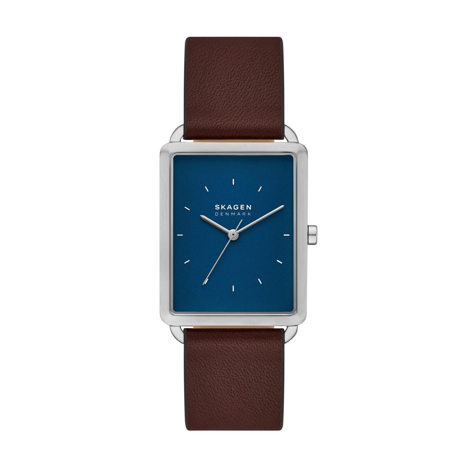 Skagen Hagen Three-Hand Brown Leather Watch SKW6930