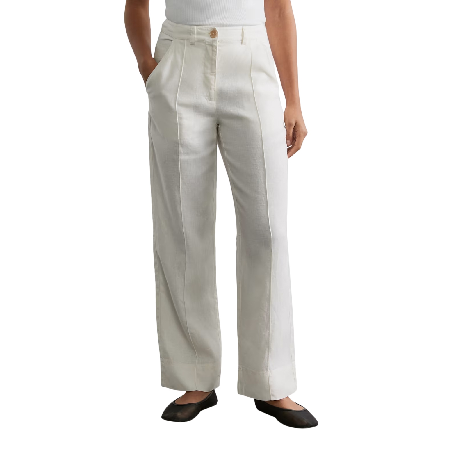 JAG Kayla Linen Pintuck Pant