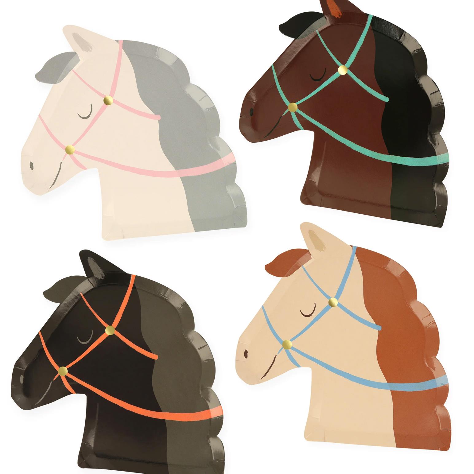 Meri Meri Horse Plates x 8