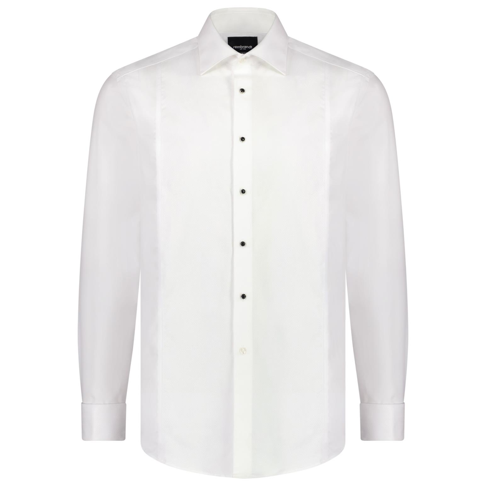 Rembrandt Avonmore White Stud Front Shirt