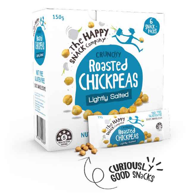 Happy Snacks Chickpeas Lightly Salted 6x25g