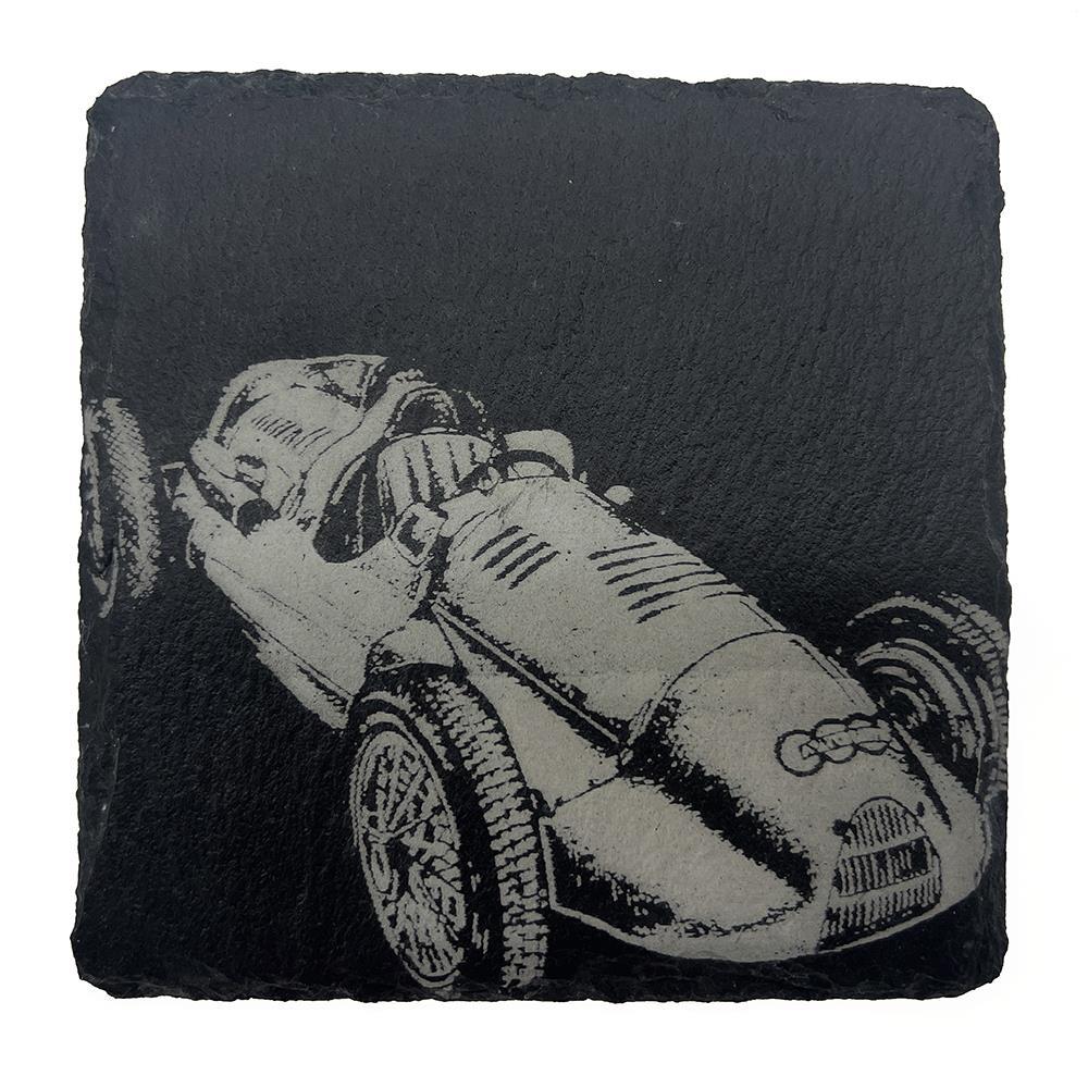 Just Slate Single Slate Coaster - Vintage Racing Car