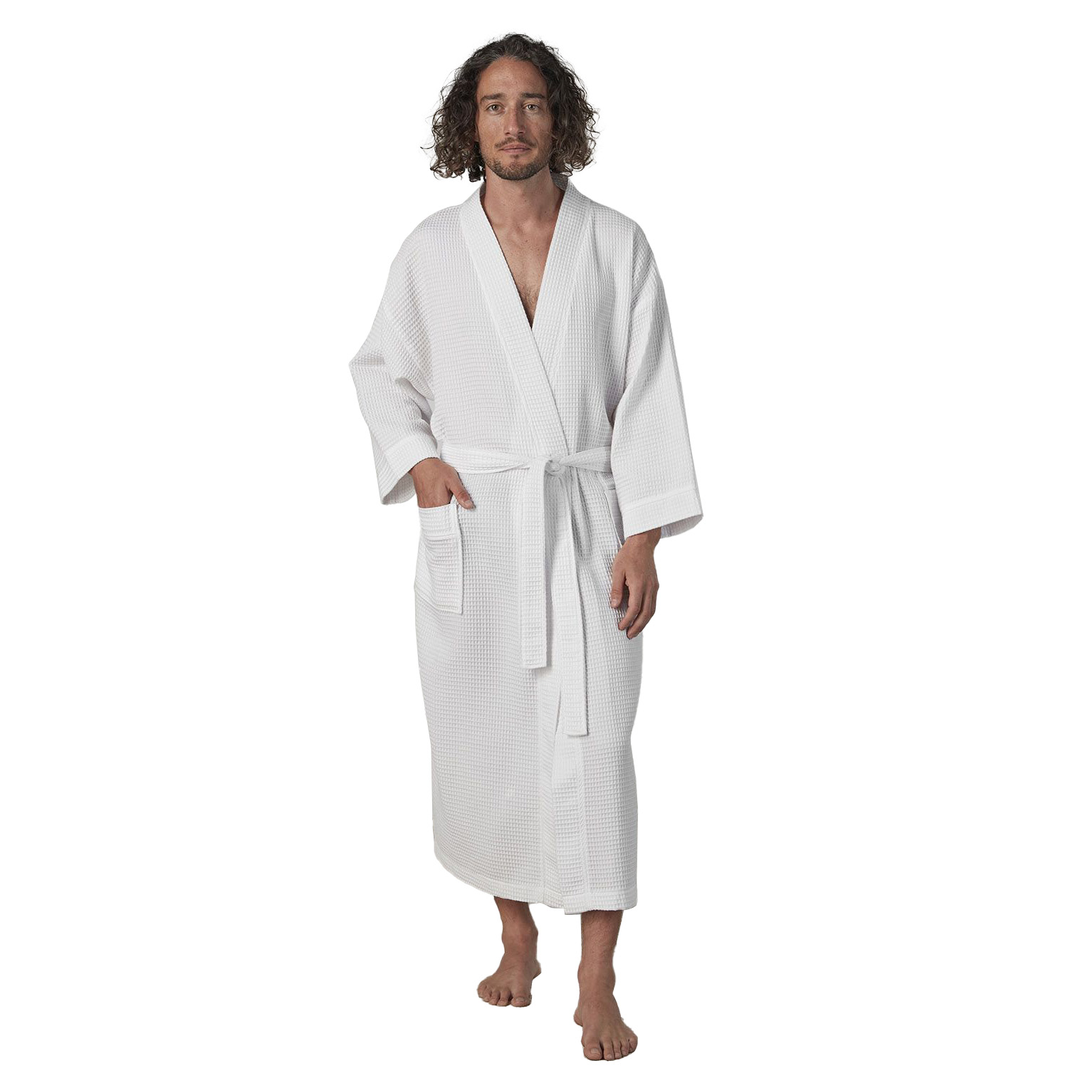 Baksana Waffle 50/50 Men's Robe