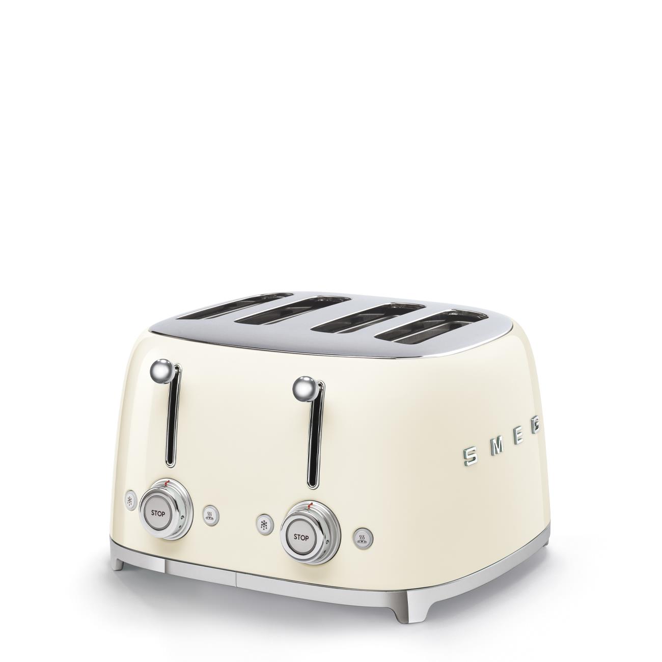 Smeg 4 Slice Wide Toaster - Cream