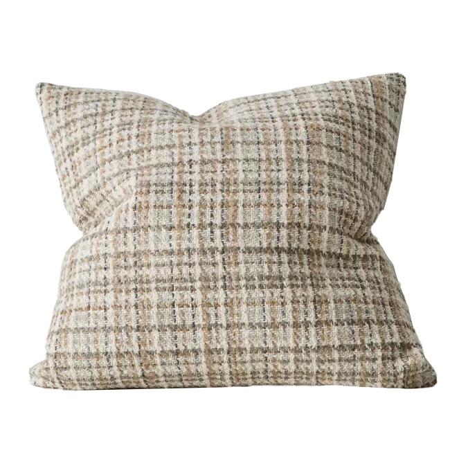 Weave Home Tripoli Textural Woven Check Cushion 50cm x 50cm