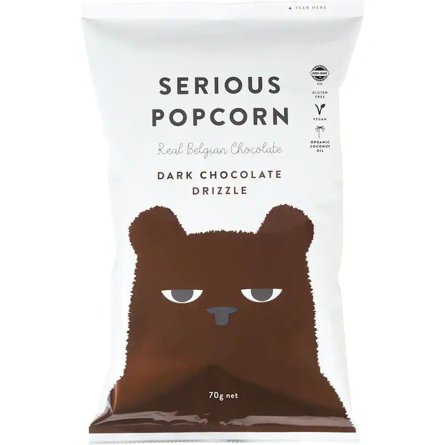 Serious Popcorn Dark Chocolate Drizzle 70g